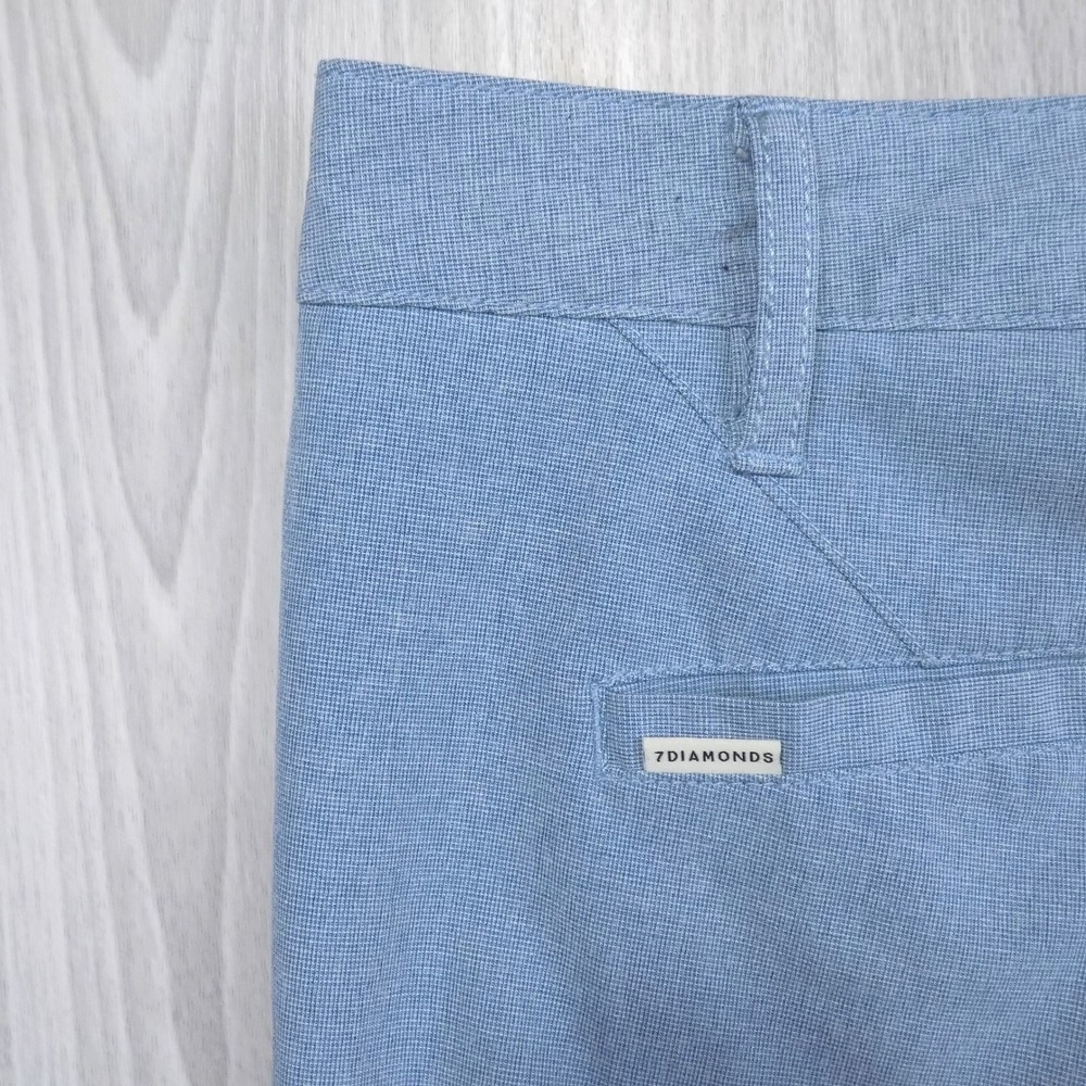 7Diamonds Performance Mens Blue Hybrid Shorts Size 31 Stretch Casual Golf 0300